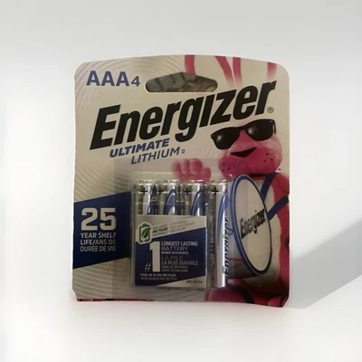 ENERGIZER L92BP-4 AAA Ultimate Lithium Battery 4 Pack Bulk FRESH EXP 12/2050 - Image 1 of 2