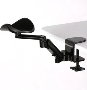 Glorider Adjustable Computer Arm Rest for Desk, Ergonomic Elbow Armrest Rotating - Picture 1 of 7