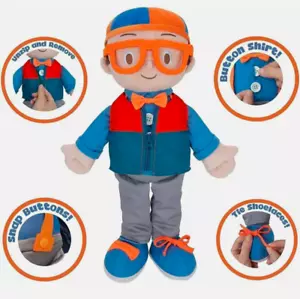 Juguete de peluche interactivo Blippi Prepárate y juega de 20" ¡Aprende atar zapatos y más! - Imagen 1 de 8