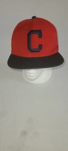 Gorra de béisbol Cleveland ajustable Snapback MLB 47 marca azul sobre rojo ver fotos - Imagen 1 de 8