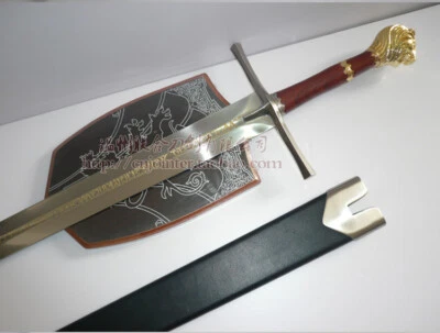 S0121 CRÓNICAS DE NARNIA LEÓN LEYENDA PRÍNCIPE PETER ESPADA/PLACA Y FUNDA 45,5" Foto 1 de 4