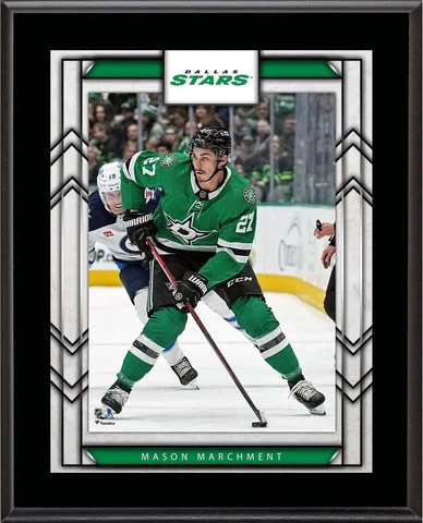 Mason Marchment Dallas Stars 10.5" x 13" Sublimated Player Plaque Cover