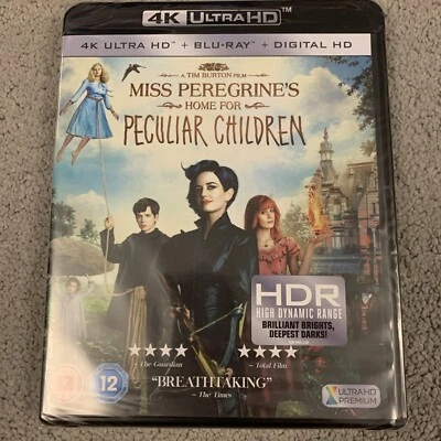 Miss Peregrines Home For Peculiar Children - 4K UHD Blu Ray  New Sealed - Image 1 of 2