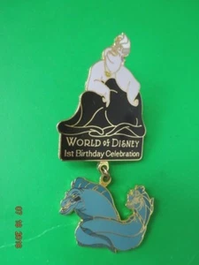 WORLD OF DISNEY 1ST Anniversary CELEBRATION URSULA DANGLE PIN Little Mermaid - Picture 1 of 6