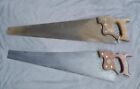 Lot Of Vintage Henry Disston & Sons D-8 Hand Saw 26” And Belknap 26"