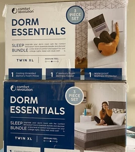 Comfort Revolution College Dorm Essentials Twin Bed XL Sleep Bundle NEW  Sealed - Picture 1 of 4