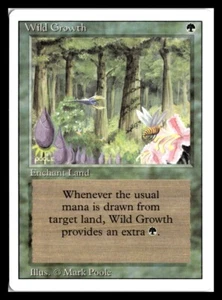 MTG - Wild Growth - Revised Edition - Vintage Magic The Gathering - Near Mint - Picture 1 of 2