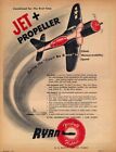 Jet + Propeller Doing the Can't Be Done in Ryan Fireball Fghter ad 1946