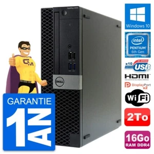 PC Dell Optiplex 5050 SFF Pentium G4400 RAM 16Go Scheibe 2To HDMI Windows 10 - Bild 1 von 7