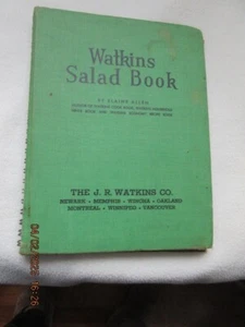 1946 Watkins Salad Book J.R. Watkins Co. Spiral Binding Hardcover - Picture 1 of 11
