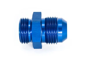 Gewindeadapter G 1/2" BSP zu Dash 10 / -10 AN / JIC 10 Blau eloxiert 7/8 - 14UNF - Picture 1 of 3