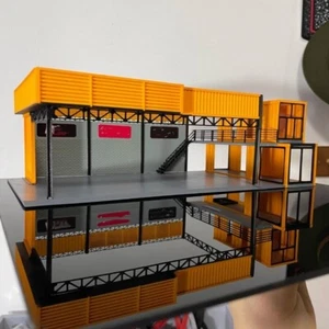 1/64 Car Workshop Garage Model City Car Parking Lot Scene Display Diorama Model - Picture 1 of 18