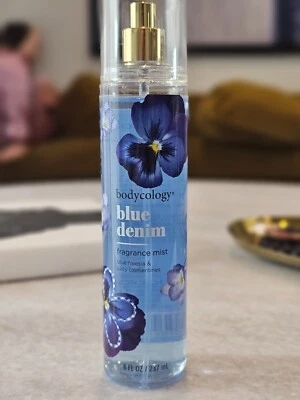 Bodycology Fragrance Body Mist, Blue Denim, 8 fl oz NEW - Image 1 of 4