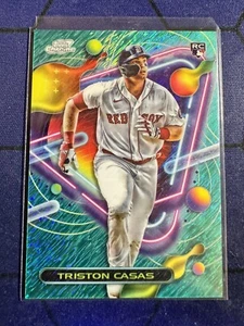 TRISTON CASAS RC 2023 Chrome Cosmic Rookie Aqua Equinox Shimmer Refractor /199 - Picture 1 of 2