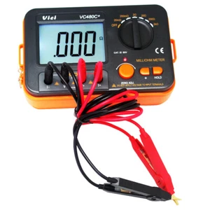 VICI Precision Milliohm Meters vs 4 wire kelvin clip 0 adjust large LCD VC480C+ - Bild 1 von 8