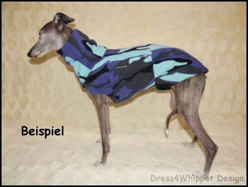 Windhundpullover mit Snood - Hunde Pullover *** RL 46-47 cm *** - Bild 1 von 1