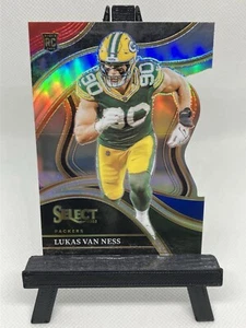 Lukas Van Ness RC Packers Red Blue Prizm Die Cut SP 2023 Panini Select Football - Bild 1 von 2