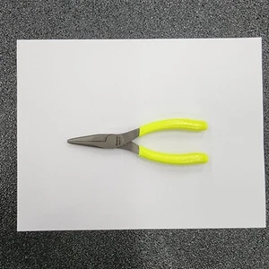 Snap-on Tools USA NEW HI-VIZ YELLOW 6" Soft Grip Needle Nose Pliers 95ACF - Picture 1 of 10