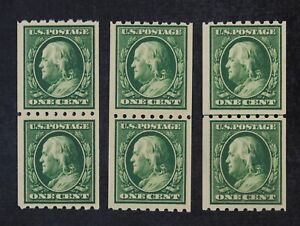 CKStamps: US Stamps Collection Scott#390 1c Franklin Mint H OG 21 1/2mm