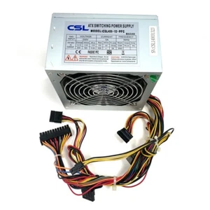 CSL ATX Switching Power Supply Model CSl400-12-PFC 400W 4Pin 12V, 24Pin, 4xSATA - Bild 1 von 2