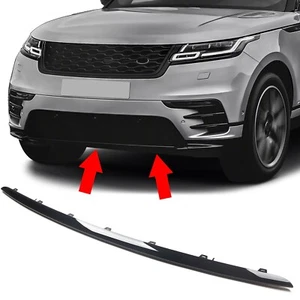Black Front Bumper Protector Cover Trim Strip For Range Rover Velar 2017-2023 - Picture 1 of 14