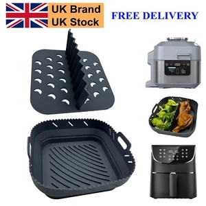 Magla Air Fryer Silicone Liner with Divider for Ninja Speedi 10 in 1 5.7L etc. - Picture 1 of 7