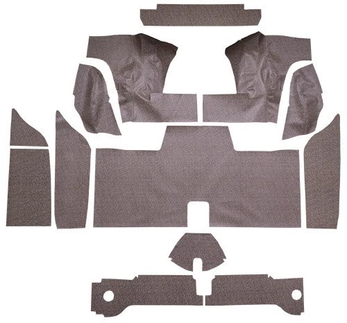 1961-1963 Ford Thunderbird tapete tronco de lã capota rígida com placas 13 peças - Imagem 1 de 1