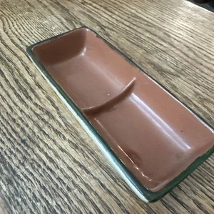 Bandeja de baratijas de cerámica Stangl vintage/caja de cigarrillos sin tapa - Imagen 1 de 6