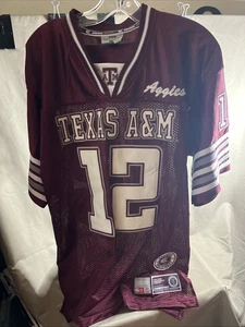 Texas A&M 12th Man Football Aggies Jersey #12 Men’s Medium by Coliseum Athletics - Picture 1 of 10