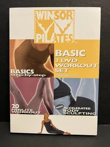Winsor Pilates Basic 3 DVD Workout Set Discs Complete Exercise Fitness - Imagen 1 de 4
