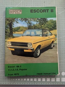 Ford Escort Mk2 1.1, 1.3, & 1.6 (1975-1977 Repair Manual - Picture 1 of 8