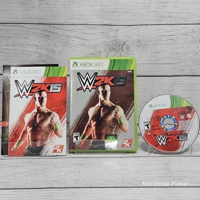 WWE 2K15 (Microsoft Xbox 360, 2014) w/ Manual Complete | CIB | Tested - Image 1 of 3