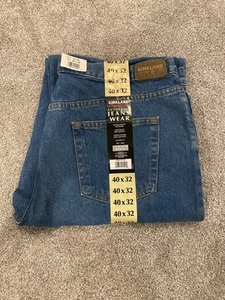 Kirkland Signature Herren Jeans Relaxed Fit Comfort Stretch 5 Pocket 40x32 Neu mit Etikett - Bild 1 von 5
