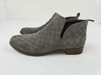 Dr Scholl's ботинок женщин размер 6,5 серый кожаный комфорт отверстия каблука ботинки - Изображение 1 из 4