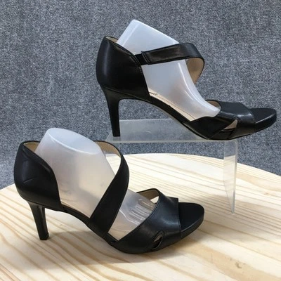 Lifestride Mujer Tacones Mujer 8 M Mega Bombas Negro Imitación Cuero Stiletto NUEVO Foto 1 de 4