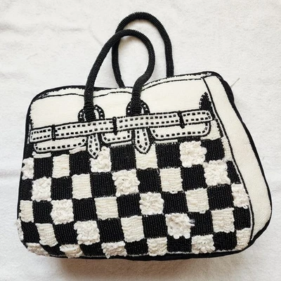 Mackenzie Childs Muestra Diseño Cuentas Cartera Almohada (Cartera Doodles) Foto 1 de 4