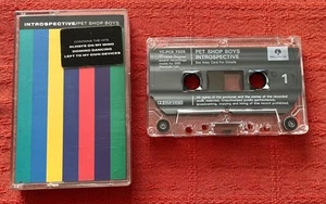 PET SHOP BOYS - CASSETTE TAPE WITH STICKERED CASE - INTROSPECTIVE - Picture 1 of 6
