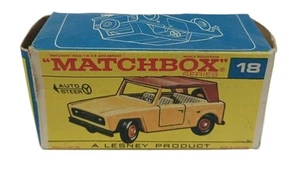 1969 Lesney Matchbox Original F2 Box N°18 Field Car Play Graphics Container Only - Picture 1 of 8
