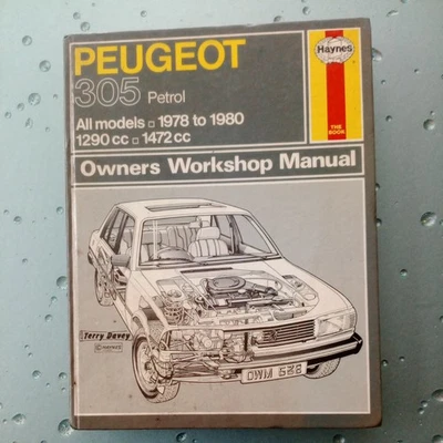 PEUGEOT 305 PETROL 1978-1980 1290cc 1472cc HAYNES OWNERS WORKSHOP MANUAL - Image 1 of 4