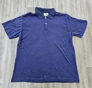 Greenline International Mens Sz XL Polo Short Sleeve Navy Blue - Picture 1 of 6