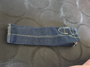 VTG 1960’s BARBIE Blue Jeans w/Zipper-Clam Diggers-Picnic Denim Pants - Picture 1 of 7