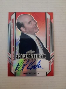 David Koechner /3 Prismatic Red Autograph Card 2021 Leaf Pop Century The Office - Picture 1 of 2