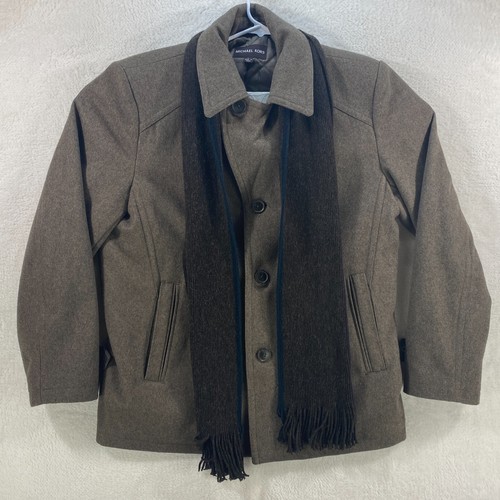 Giacca cappotto uomo Michael Kors misto lana manica lunga con bottoni misto lana large