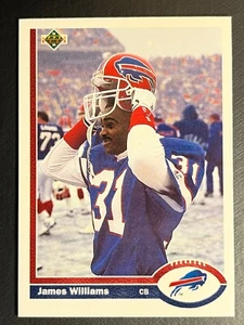 James Williams 1991 Upper Deck Buffalo Bills #158 NFL Football Trading Card - Picture 1 of 2