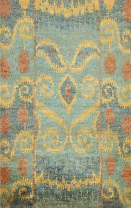 Stylish Abstract Luxury Hand-Knotted Moroccan Accent Rug 4x6 ft - Picture 1 of 18