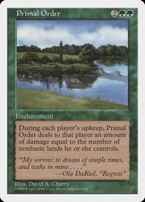 MTG - Primal Order - Fifth Edition - X1 - (MP) - FREE SHIPPING