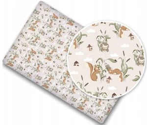 Baby Fitted Cot Sheet Printed Design 100% Cotton Mattresss 120x60cm Squirrels - Picture 1 of 1