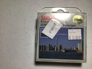 55mm CPL Circular Polarizer Sunpak Polarizing Filter - Picture 1 of 2