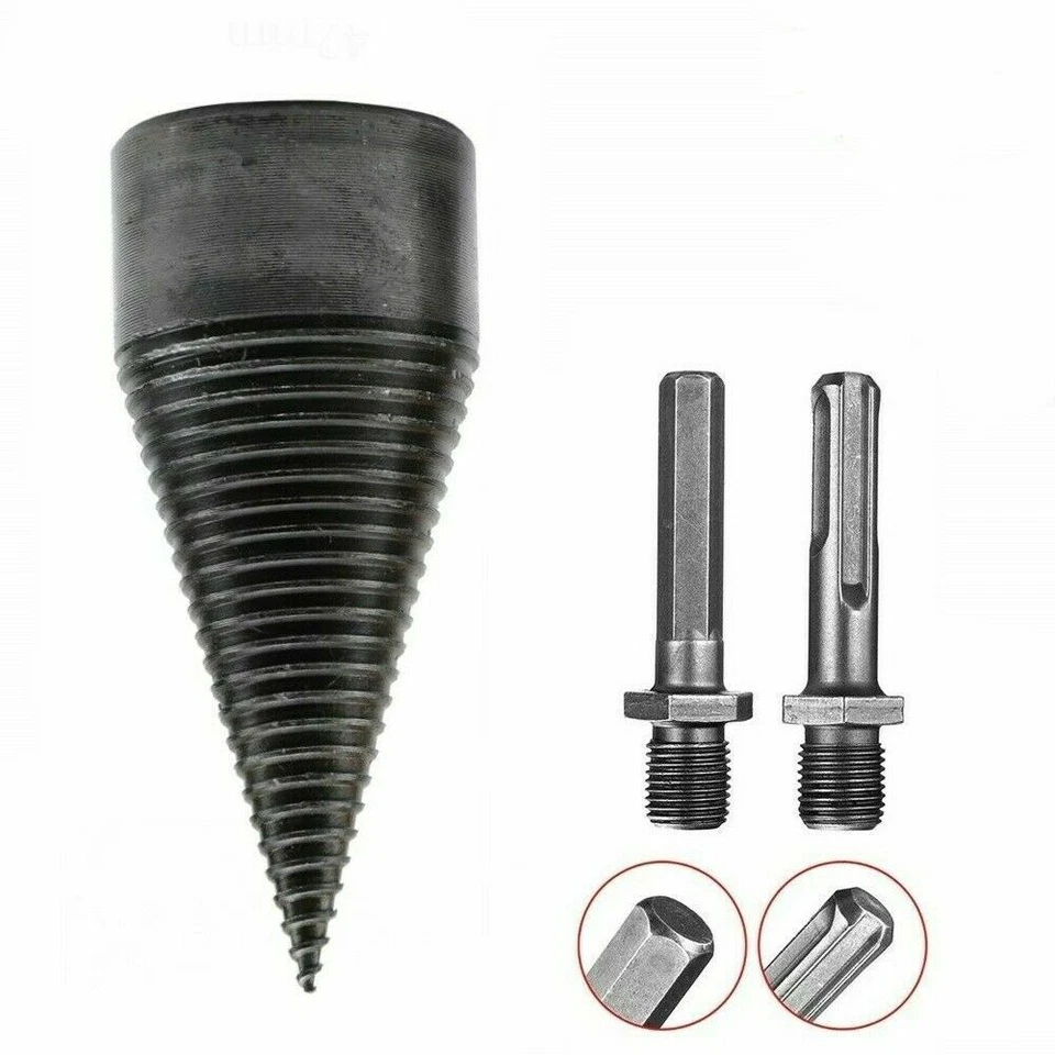 VITE CONICA SPACCALEGNA 50 mm FRESA PER LEGNO PUNTA PER TRAPANO 2 ATTACCHI - Immagine 1 di 1