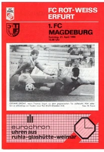 Rot-Weiß Erfurt - FC Magdeburg Saison 1989/90 - Bild 1 von 1